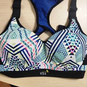 VSX Multicolor Geometric Sports Bra Intimates Bra Women